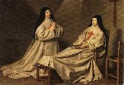 Philippe de Champaigne Mother Catherine Agnes and Sister Catherine Sainte-Suzanne oil painting